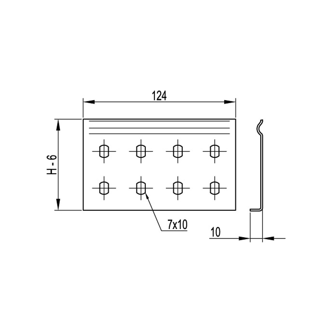 Соединитель усиленный горизонтальный GTO 80L DKC