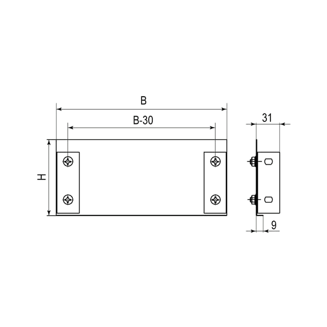 Заглушка цельная ТС DKC 200х50
