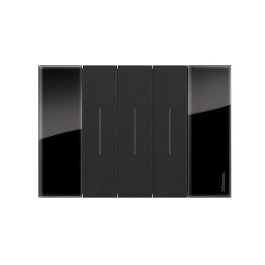 Рамка декоративная Bticino KA4803DG Living Now 3 модуля "Ночь"