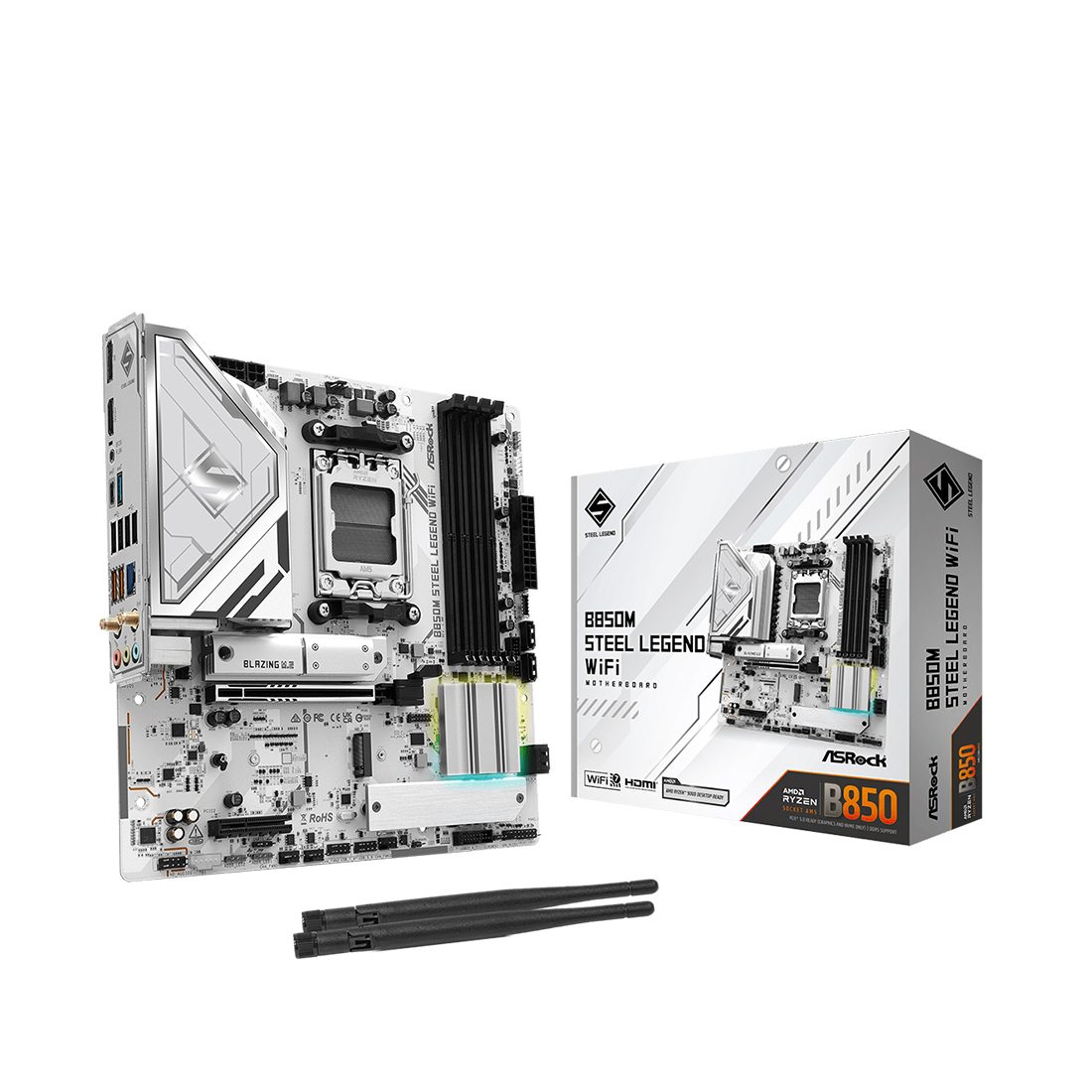 Материнская плата ASRock B850M STEEL LEGEND WIFI