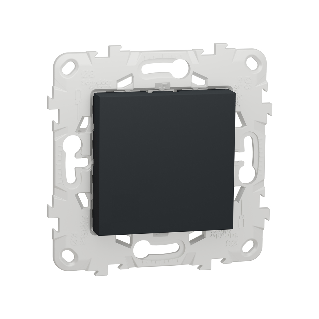 Вывод кабеля SE NU586254 Unica New 16А антрацит