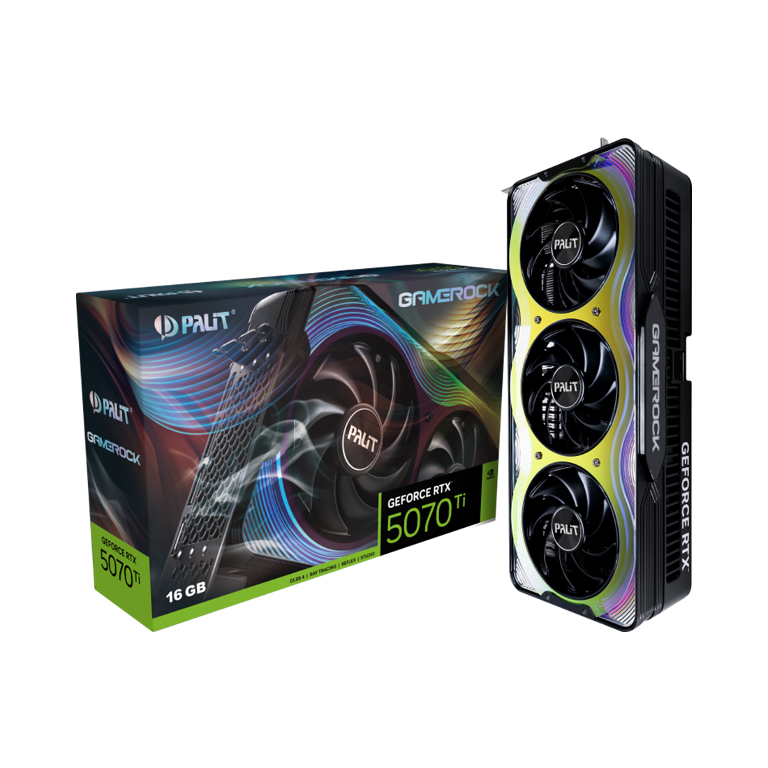 Видеокарта PALIT RTX5070Ti GAMEROCK 16GB (NE7507T019T2-GB2030G)