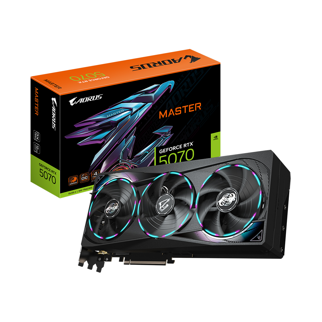 Видеокарта Gigabyte (GV-N5070AORUS M-12GD) RTX5070 AORUS MASTER 12G