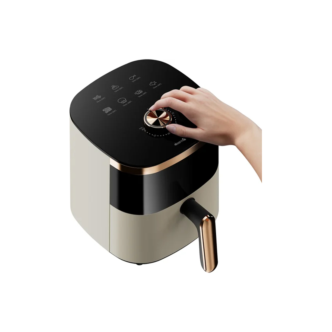 Аэрофритюрница Deerma Air Fryer DEM-KZ30W Черный/Золотой
