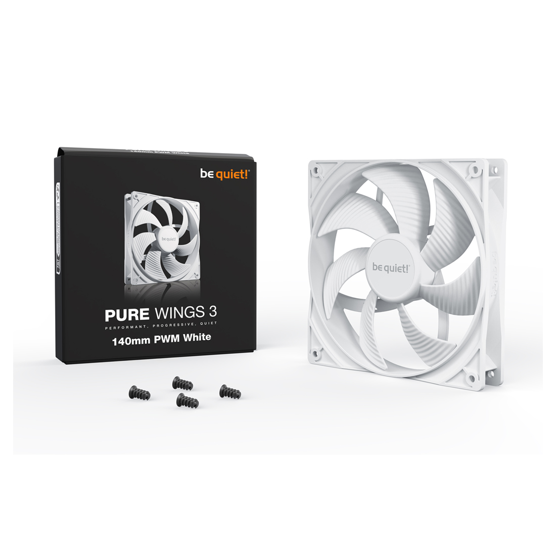Вентилятор для компьютерного корпуса Bequiet! Pure Wings 3 140mm PWM White