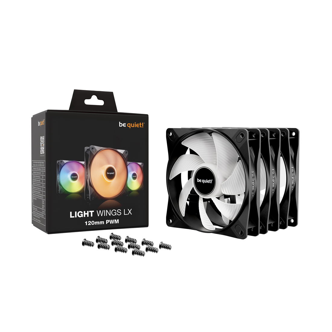 Вентилятор для компьютерного корпуса Bequiet! Light Wings LX 120mm PWM Triple Pack