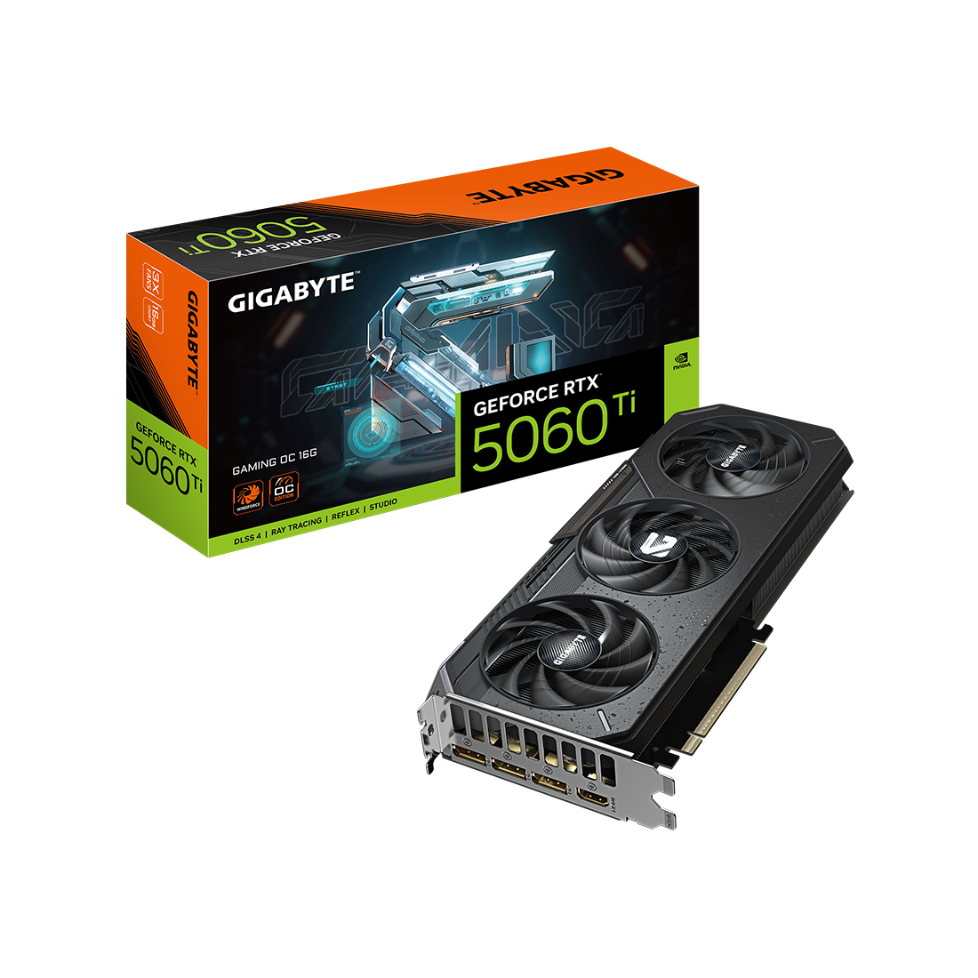 Видеокарта Gigabyte (GV-N506TGAMING OC-16GD) RTX5060Ti GAMING OC 16G