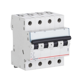Автоматический выключатель Legrand 404072 4П С 25A TX3 6000 6kA