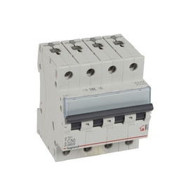 Автоматический выключатель Legrand 404075 4П С 50A TX3 6000 6kA