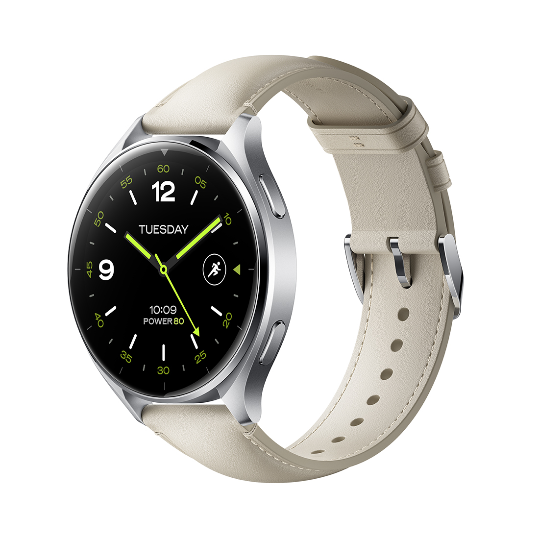 Кожаный ремешок Xiaomi Watch Leather Strap White