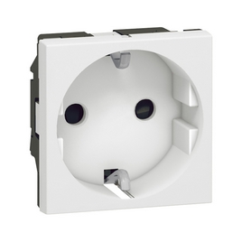 Розетка электрическая Legrand 077211 Mosaic 2к+З белая