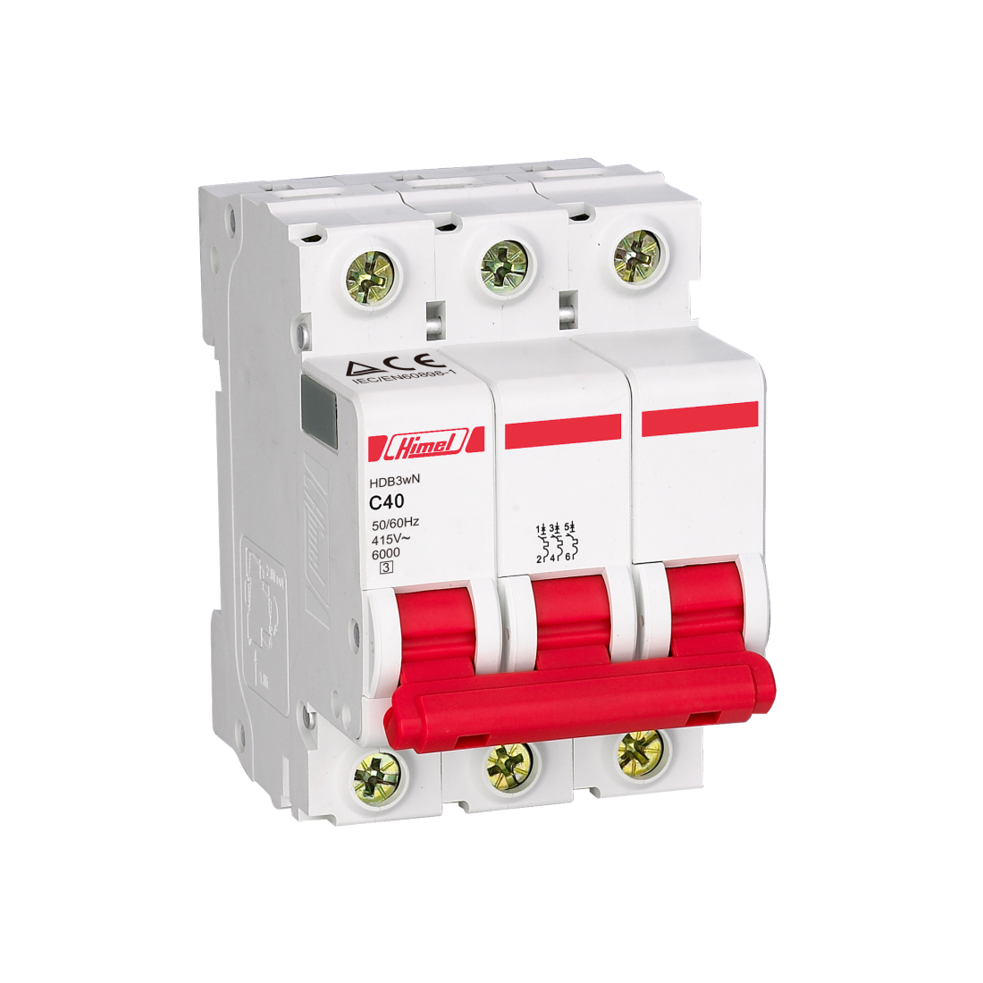 Автоматический выключатель Himel HDB3w 3Р 16А С 4,5кА