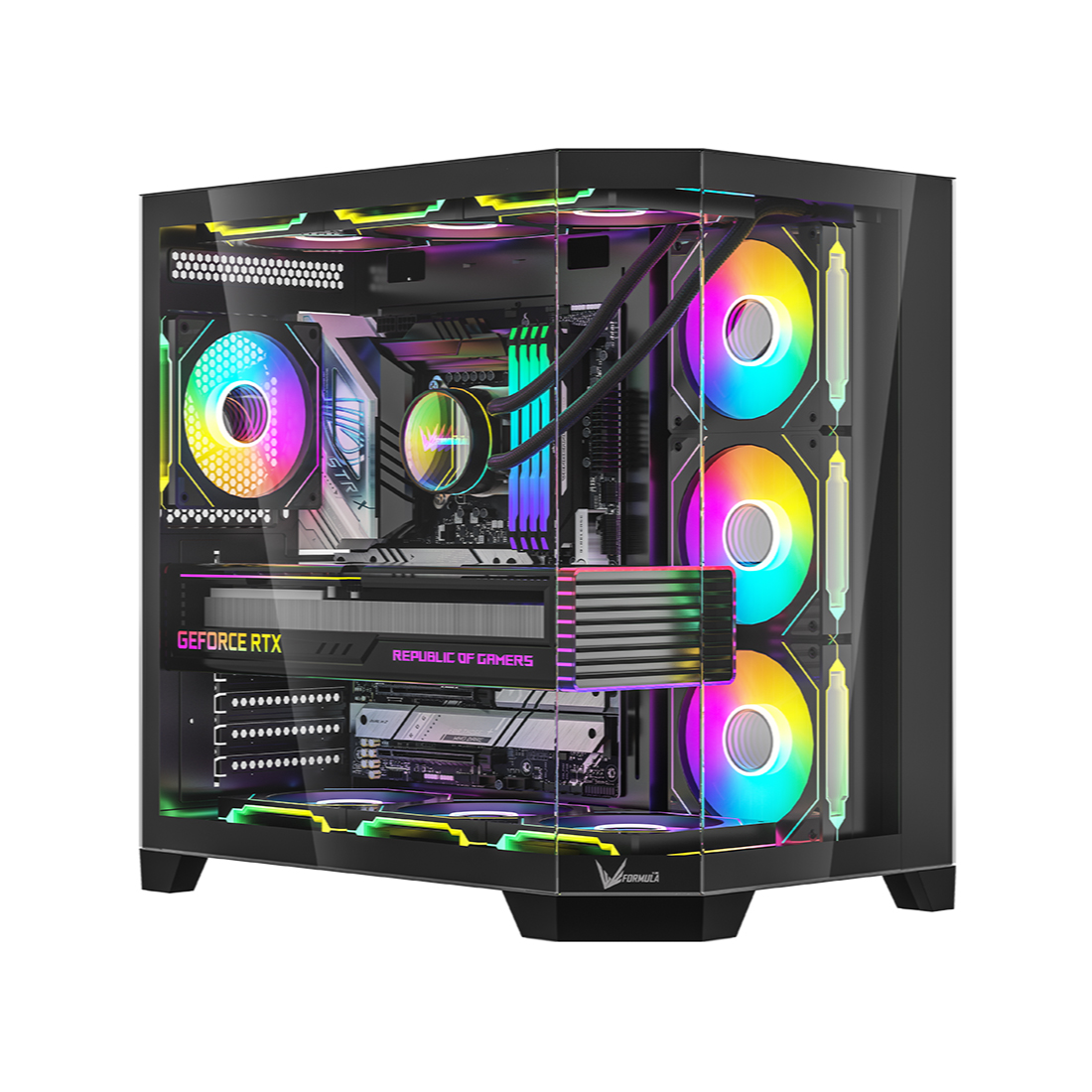 Компьютерный корпус Formula V Crystal Z6 Floe Black без Б/П