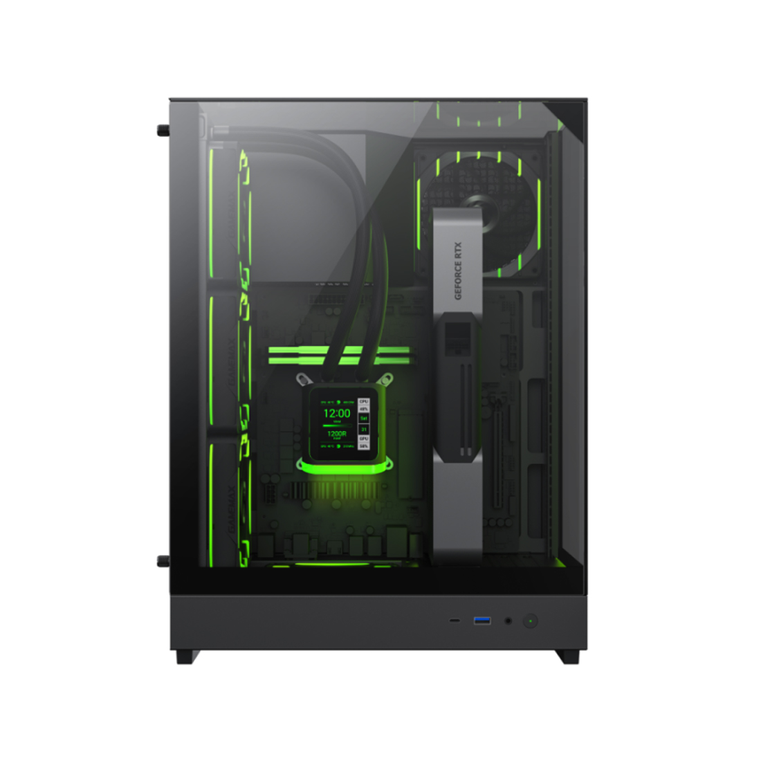 Компьютерный корпус Gamemax T20 Black без Б/П