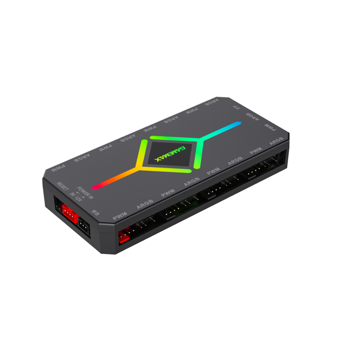 Контроллер подсветки Gamemax V4.0 ARGB+PWM HUB BK (12В)