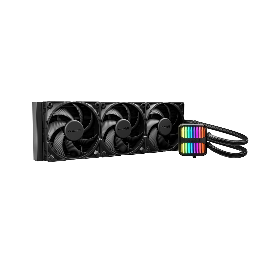 Кулер с водяным охлаждением, Bequiet!, BW026, Intel: LGA 1851/ 1700 / 1200 / 115X, AMD: AM5 / AM4, 3*140мм, 1900 об/мин, 78.4 CFM, 34.3 dB(A), 45714052мм, Черный