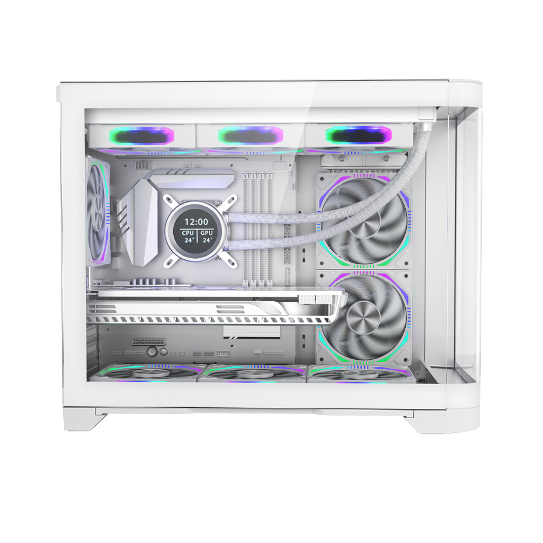 Компьютерный корпус 1STPLAYER UV6 WHITE без Б/П