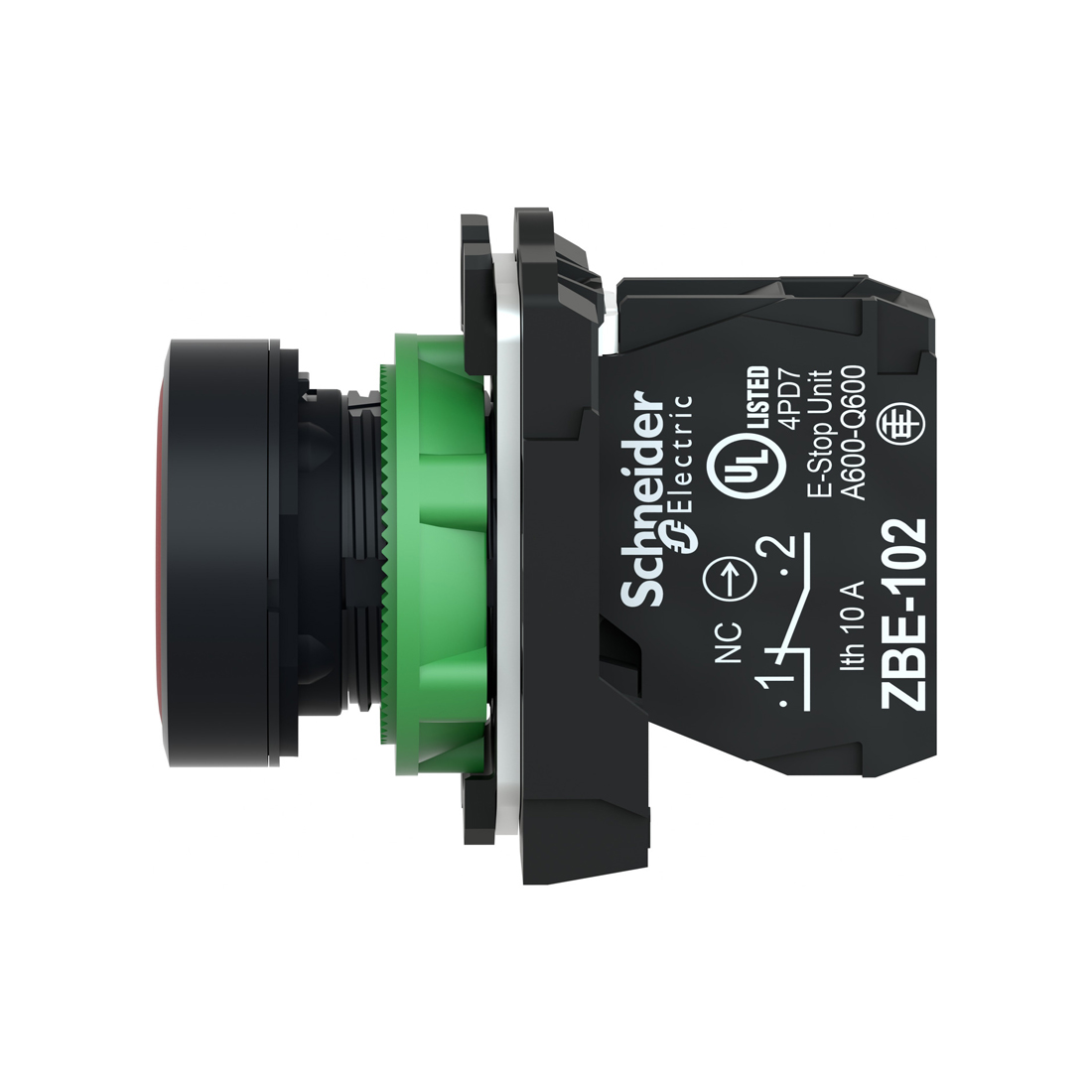 Кнопка SE XB5AA42 22мм с возвратом красная