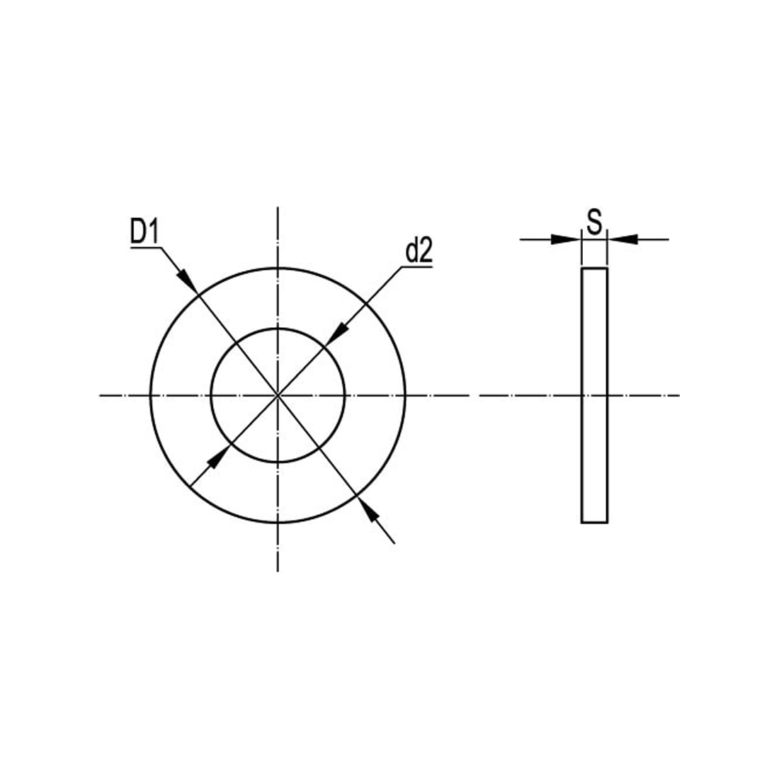 Шайба с узкими полями М8 DKC CM240800