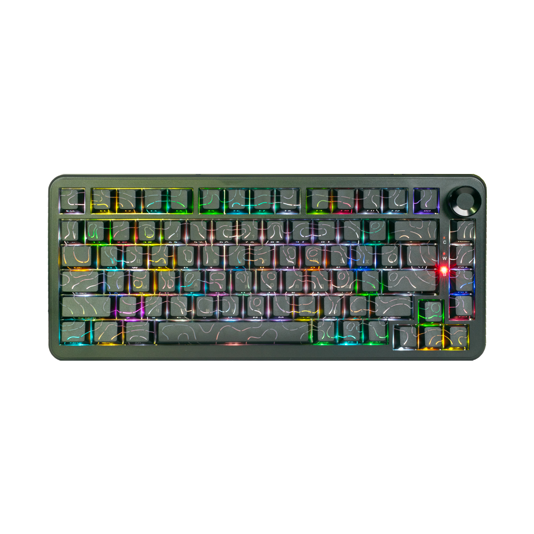 Клавиатура Ajazz AK820 Max Ultra Magnetic Powder Switch Black