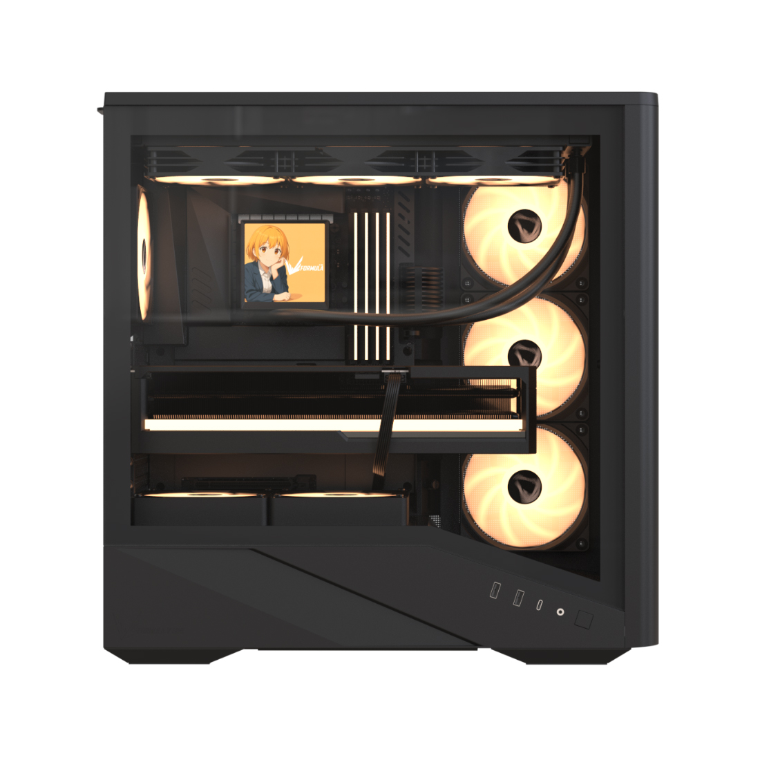 Компьютерный корпус Formula V Air Power G9 DUO PA Black без Б/П