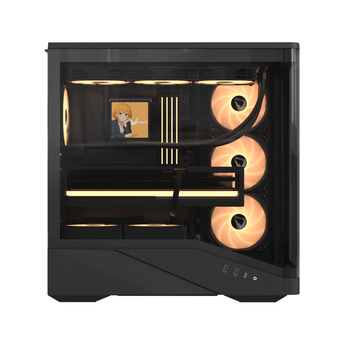 Компьютерный корпус Formula V Crystal U9 PA Black без Б/П