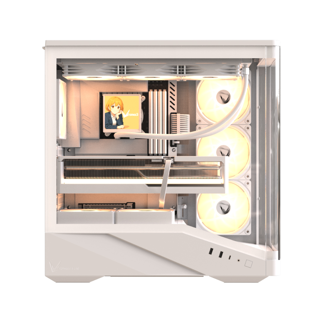 Компьютерный корпус Formula V Crystal U9 PA White без Б/П