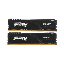 Комплект модулей памяти Kingston FURY Beast KF432C16BB1K2/32WP DDR4 32GB (Kit 2x16GB) 3200MHz Чёрный