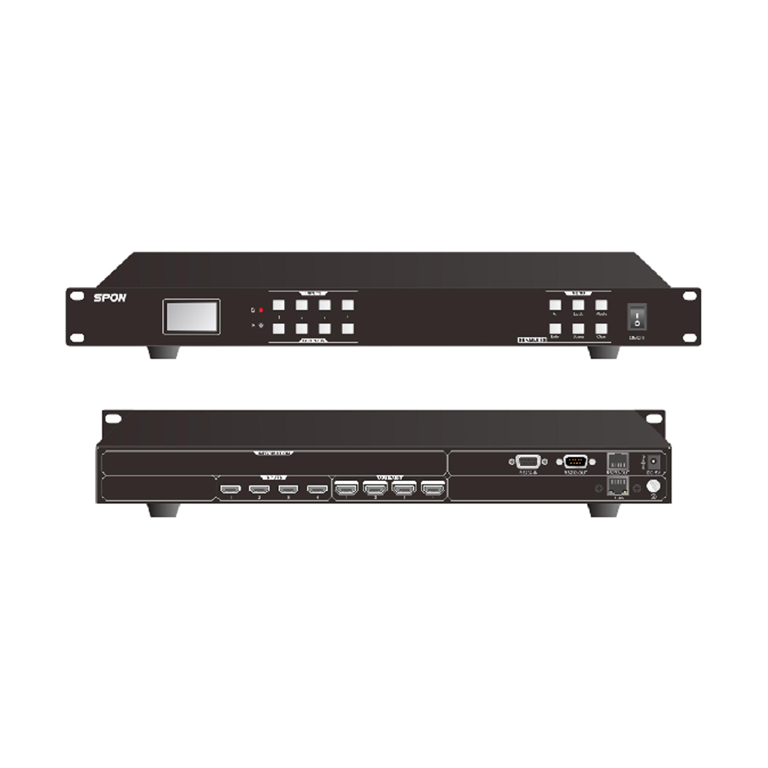 Матричный коммутатор Spon LCS-8004HTP