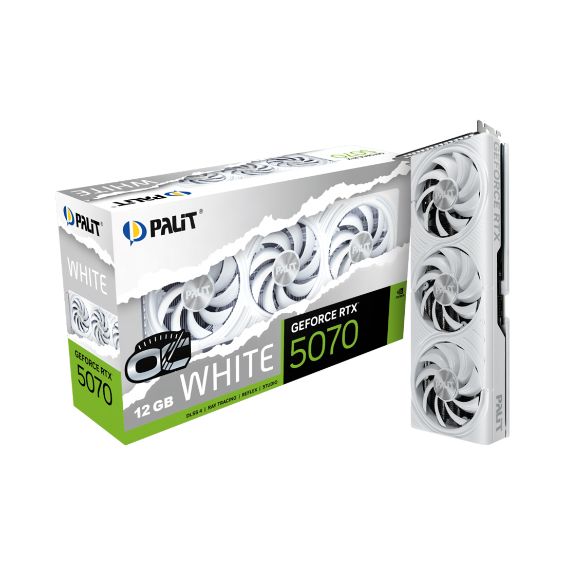 Видеокарта PALIT RTX5070 WHITE OC 12GB (NE75070U19K9-GB2050W)