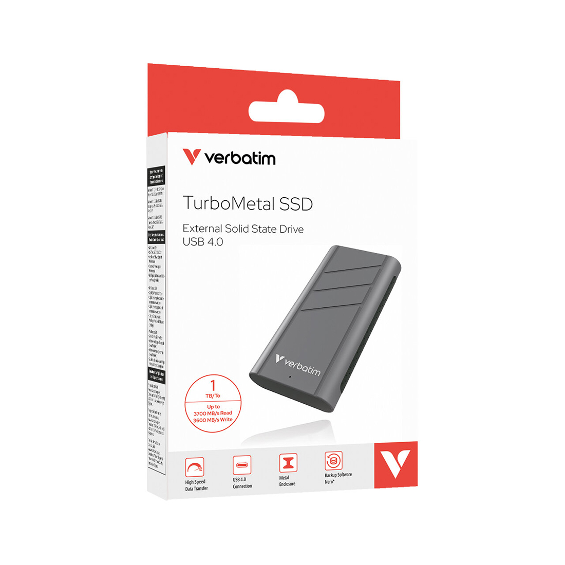 Внешний SSD диск Verbatim TurboMetal 32021 1TB