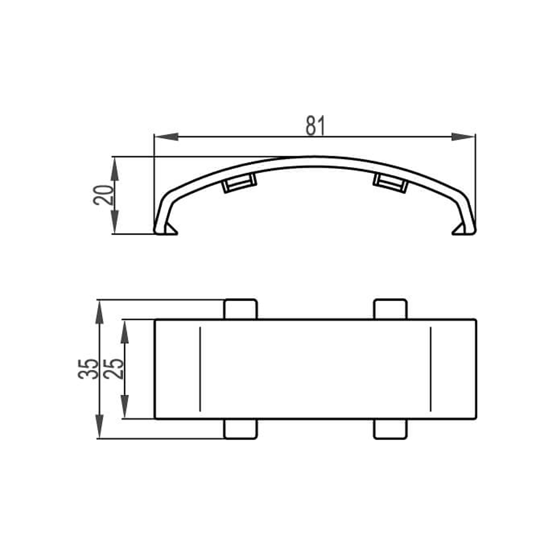 Соединение DKC 05913 для напольного канала 75х17 мм