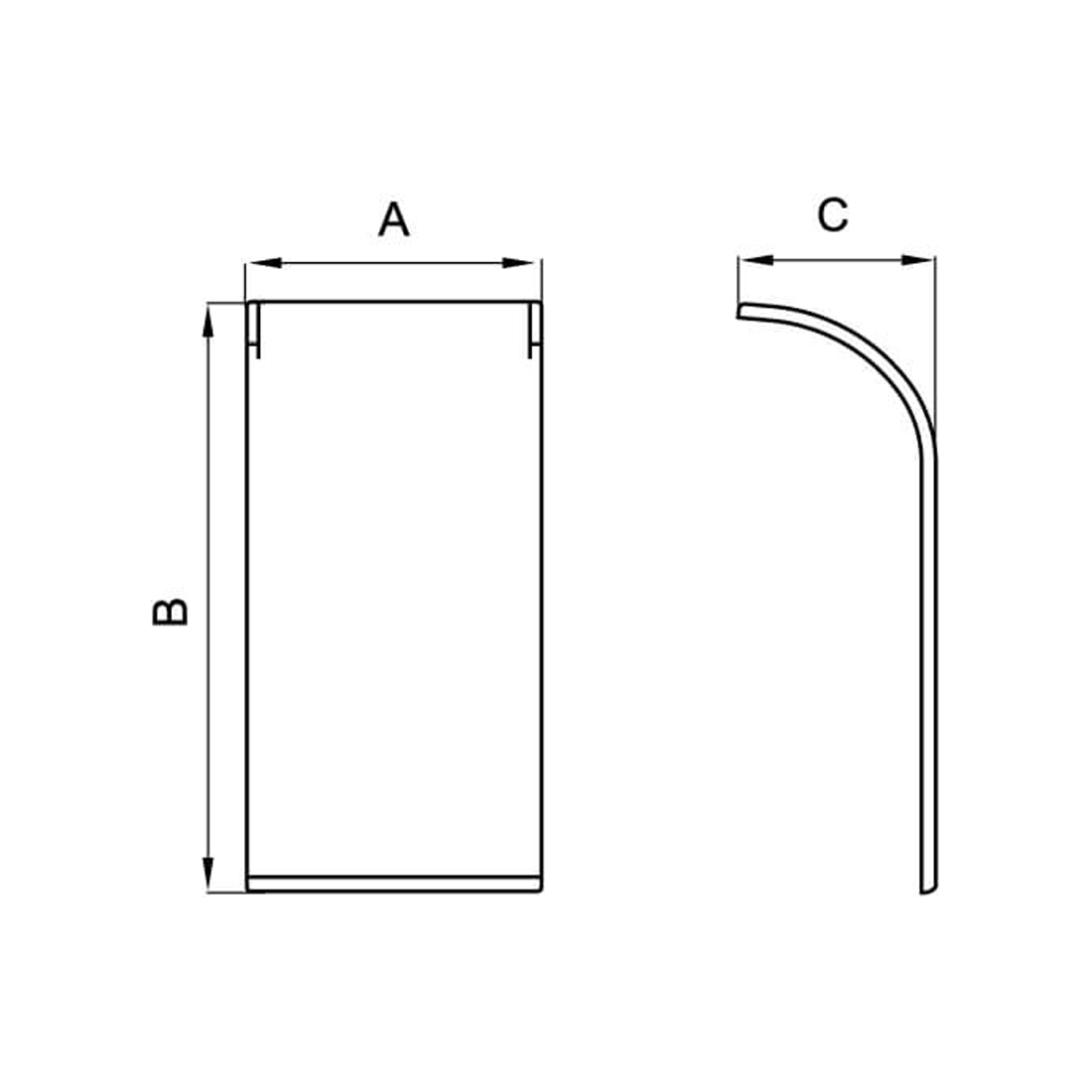 Накладка на стык профиля DKC 09509 90х50 мм