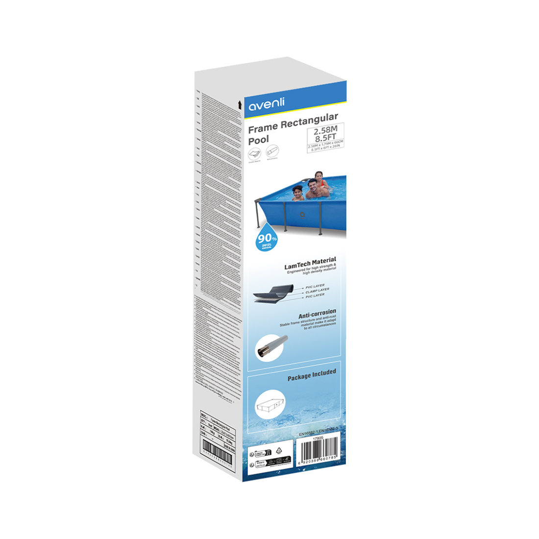 Каркасный бассейн Avenli 17805