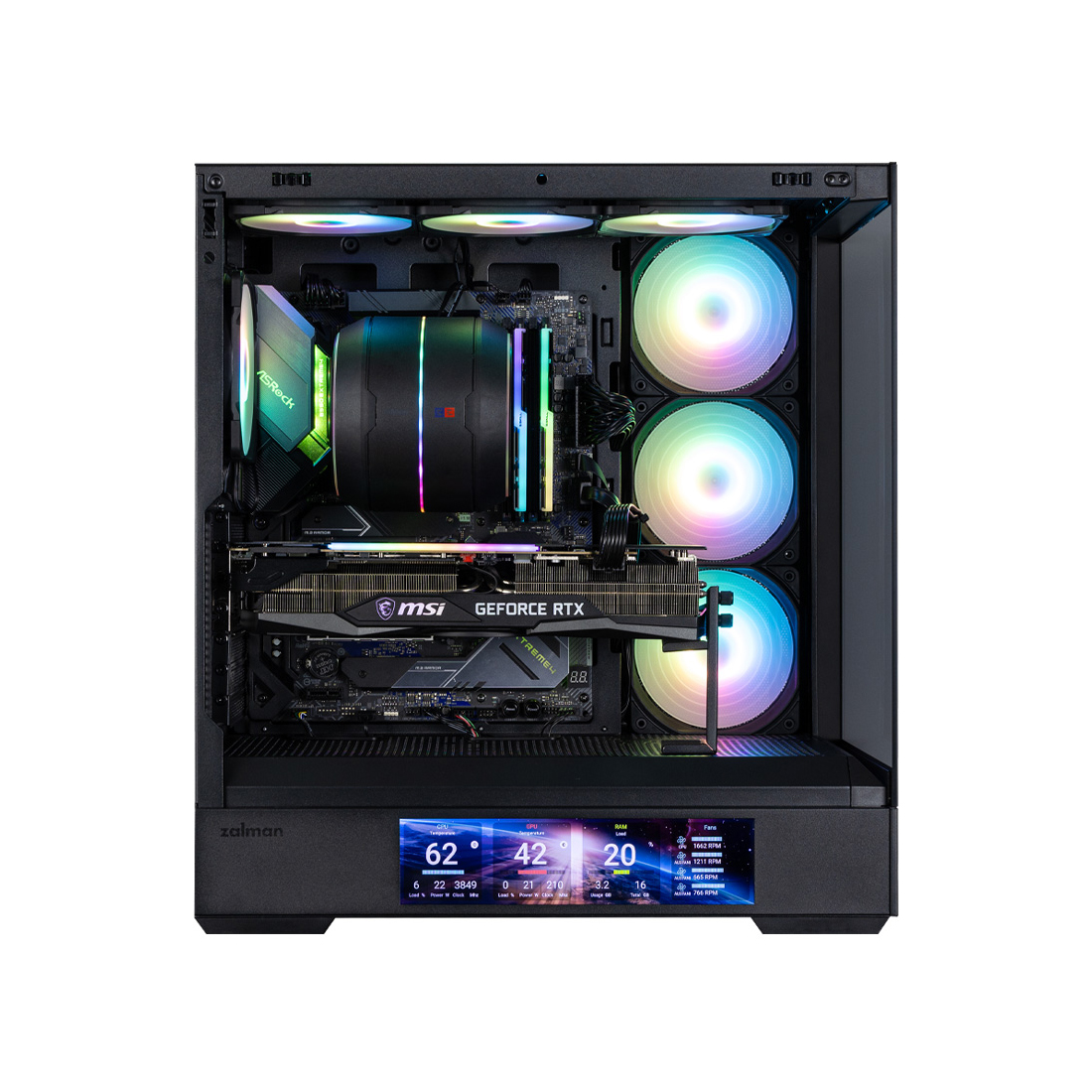 Компьютерный корпус Zalman P40 DS Black без Б/П