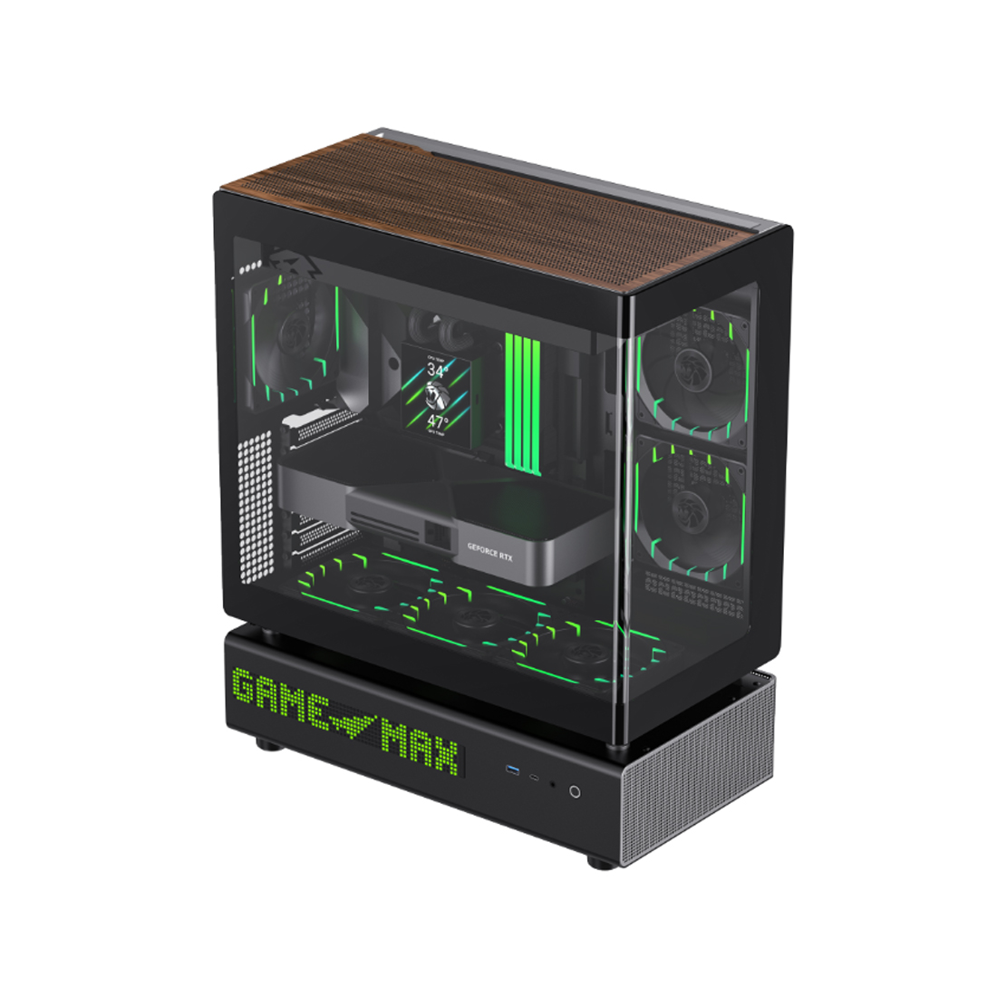 Компьютерный корпус Gamemax N90 BG Grey без Б/П