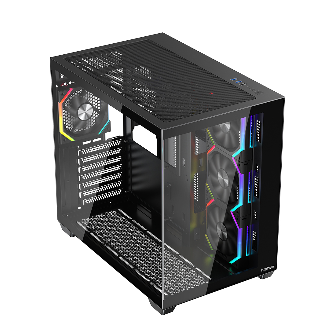 Компьютерный корпус 1STPLAYER BV7 Black без Б/П