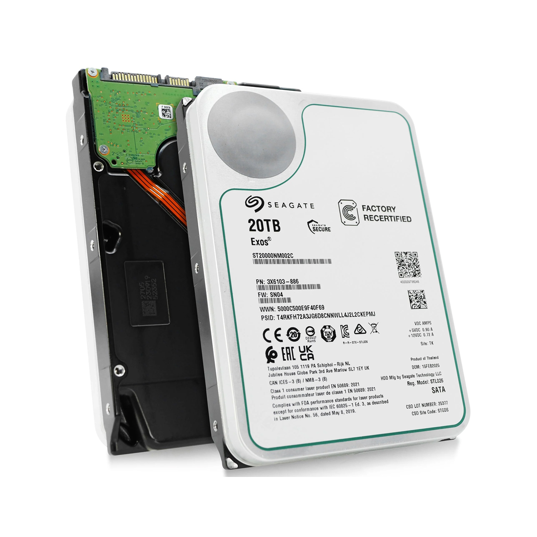 Жесткий диск Seagate Exos X20 ST20000NM002C 20TB SATA