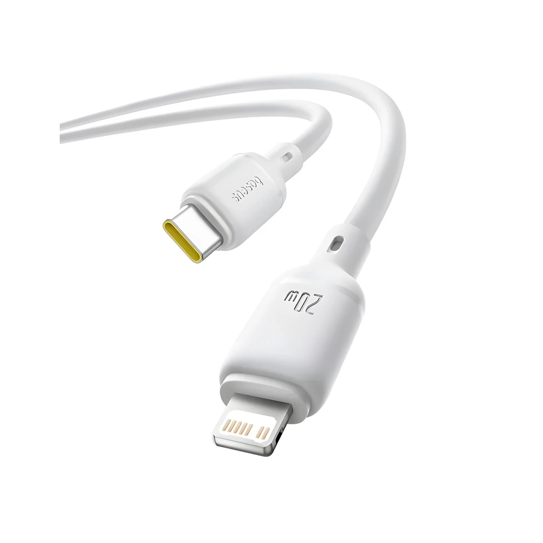 Интерфейсный кабель Baseus Silky Type-C to iP 20W 2m White (P10377700213-01)