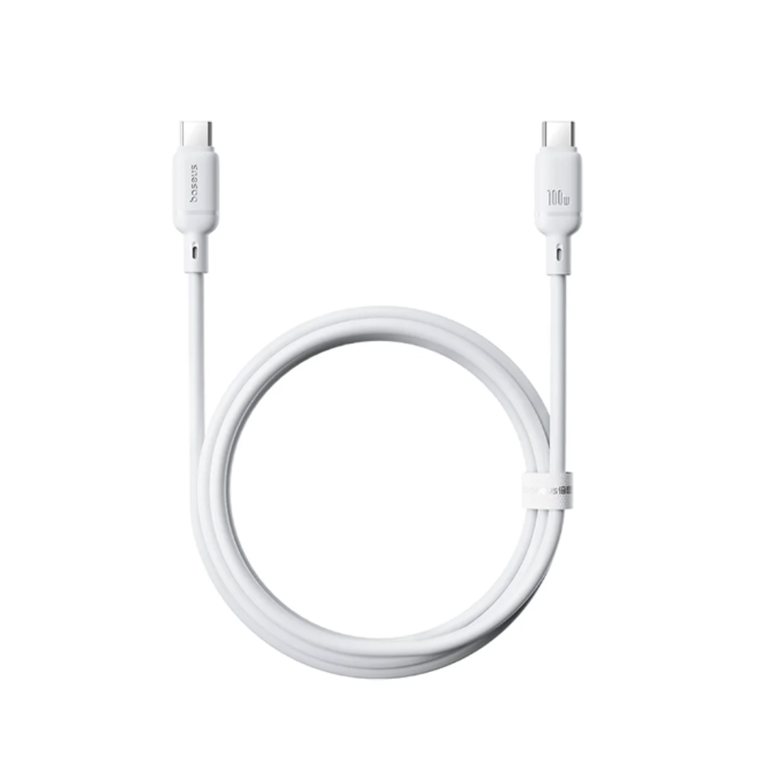 Интерфейсный кабель Baseus Silky Type-C to Type-C 100W 1m White(P10377704213-00)