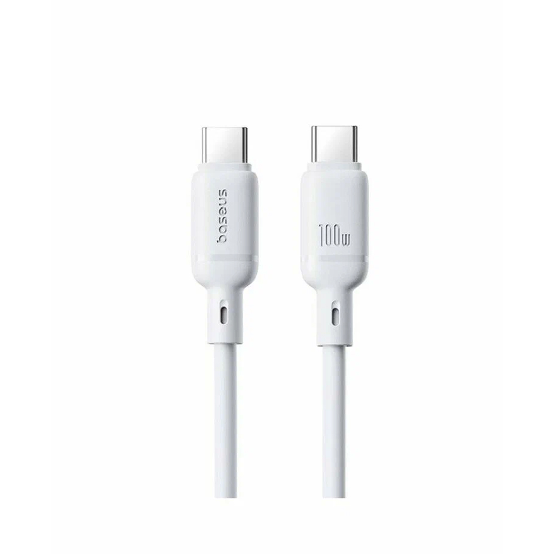Интерфейсный кабель Baseus Silky Type-C to Type-C 100W 2m White (P10377704213-01)