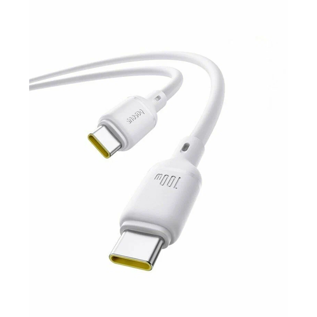 Интерфейсный кабель Baseus Silky Type-C to Type-C 100W 2m White (P10377704213-01)