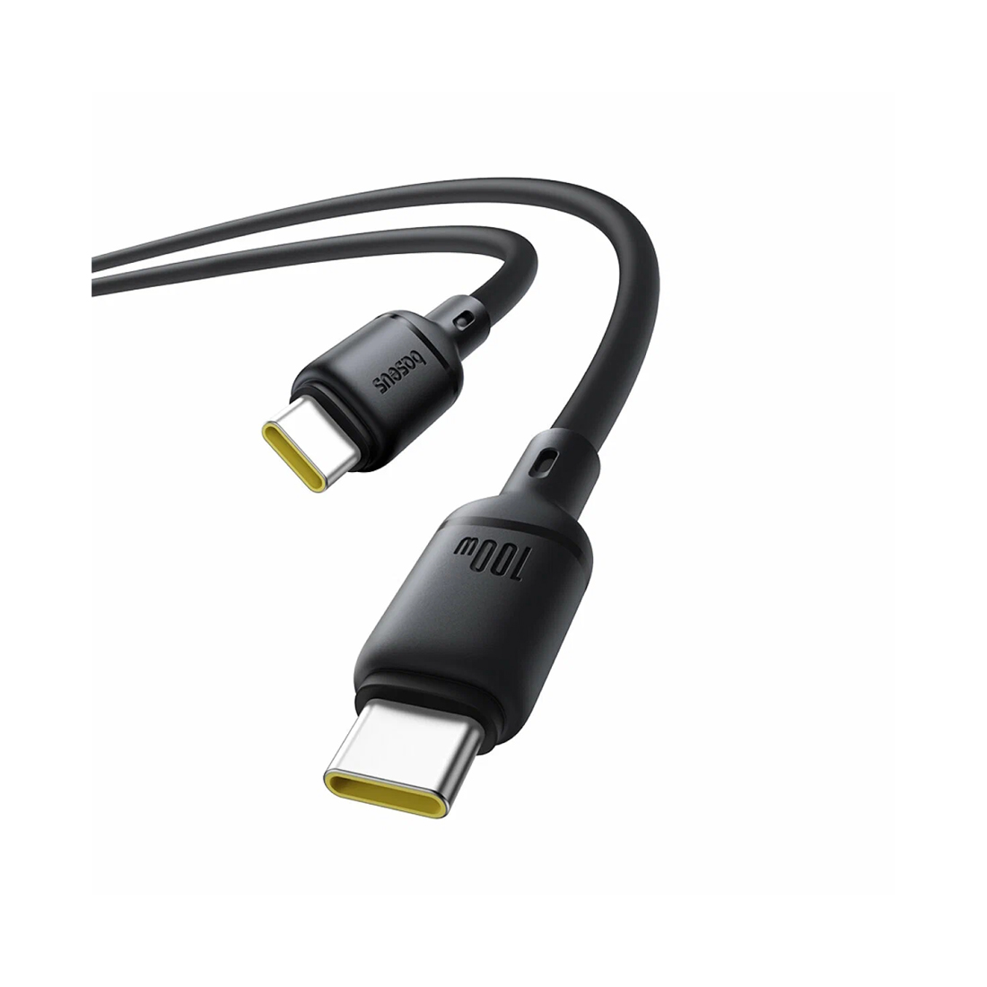 Интерфейсный кабель Baseus Silky Type-C to Type-C 100W 2m Black (P10377704113-01)