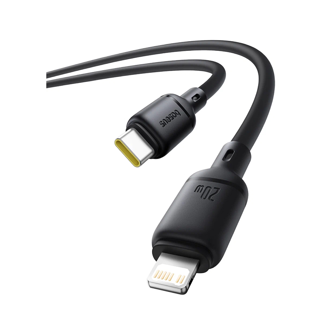Интерфейсный кабель Baseus Silky Type-C to iP 20W 1m Cluster Black (P10377700113-00)