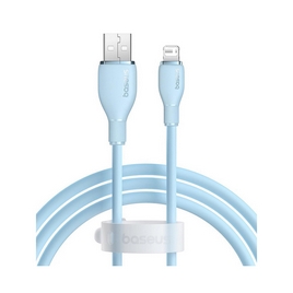 Интерфейсный кабель Baseus Pudding USB to iP 2.4A 1.2m Blue(P10355700311-B1)