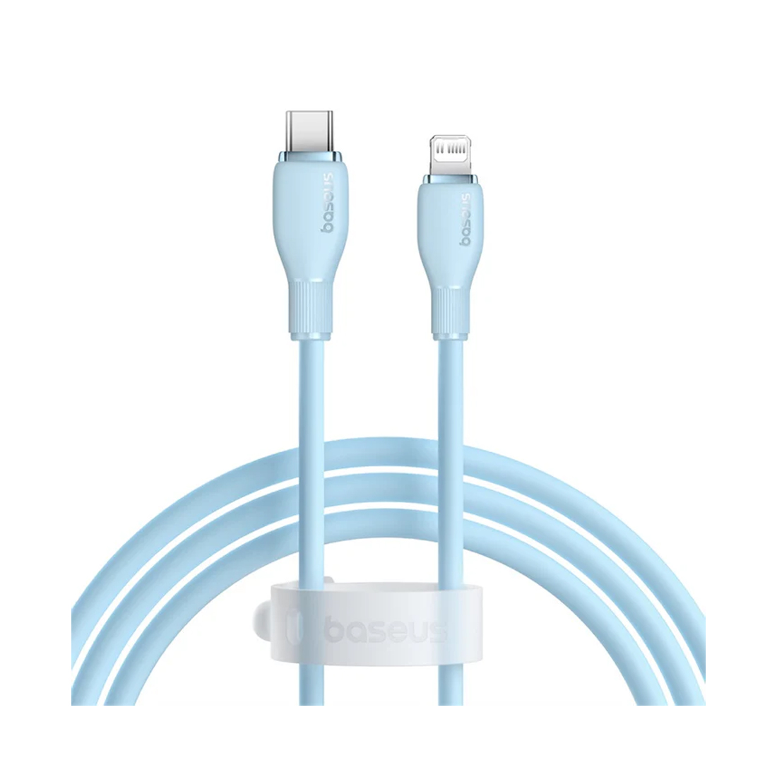 Интерфейсный кабель Baseus Pudding Type-C to iP 20W 2m Blue (P10355701311-B2)
