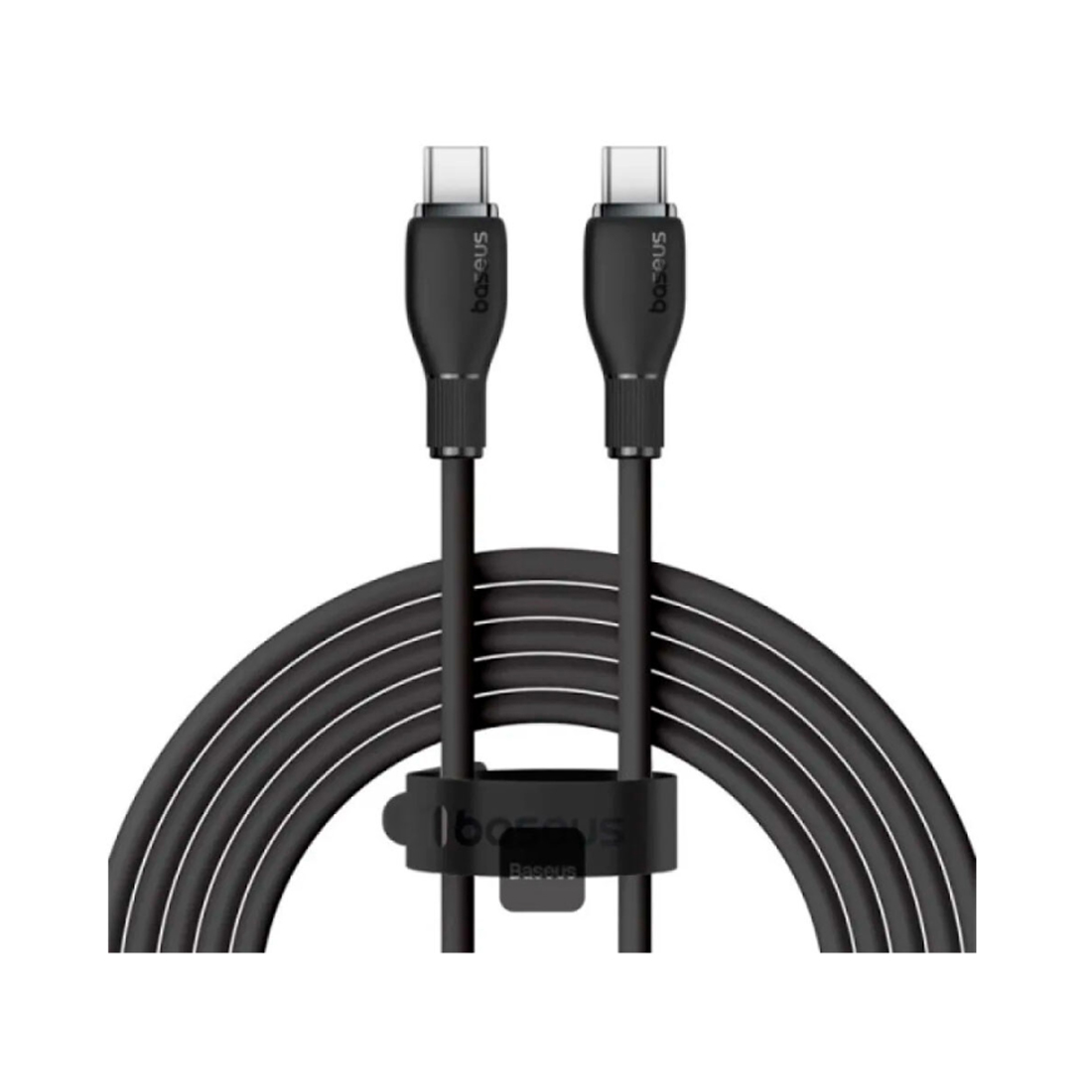 Интерфейсный кабель Baseus Pudding Type-C to Type-C 100W 1.2m Black (P10355702111-B1)