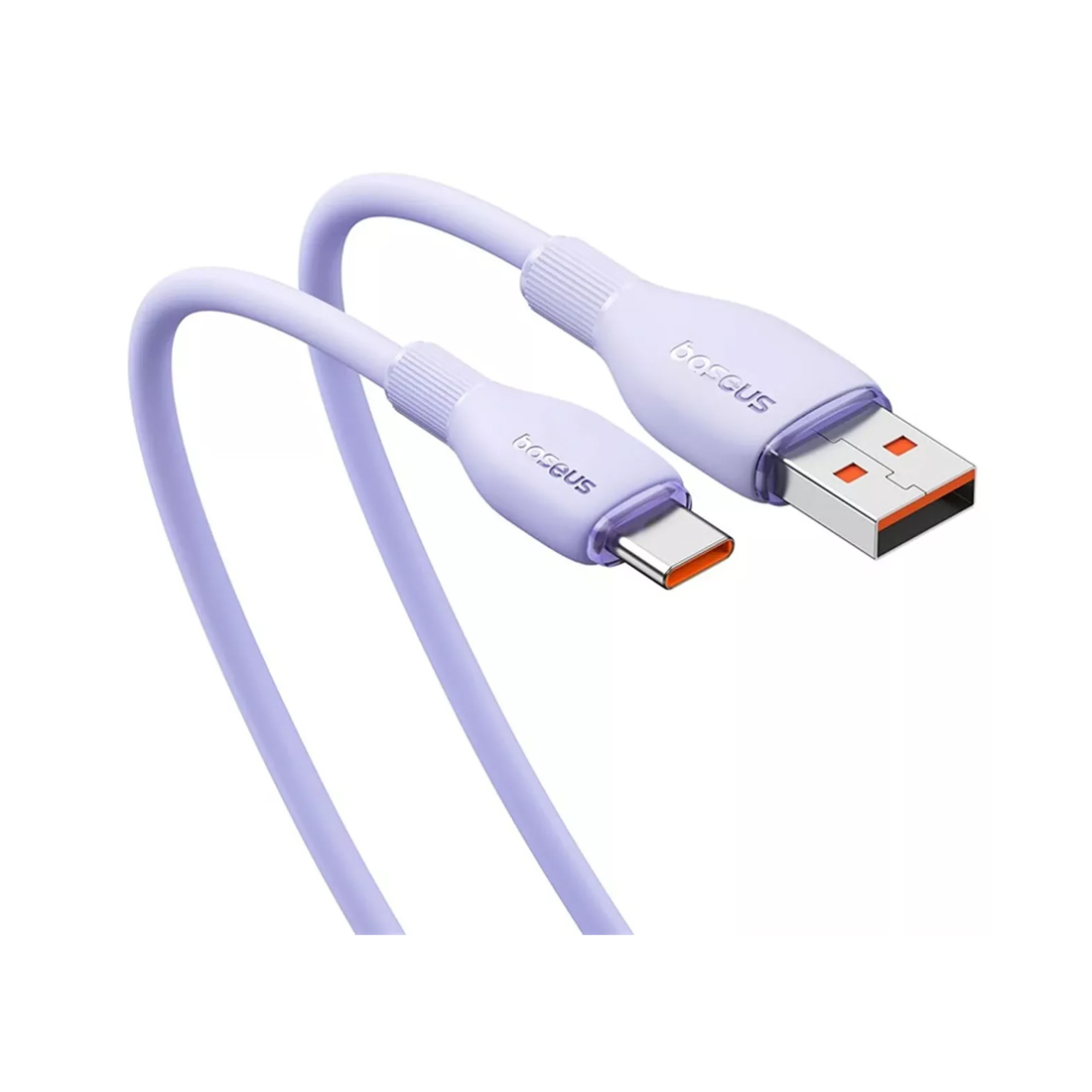 Интерфейсный кабель Baseus Pudding Series USB to Type-C 100W 1.2m Purple (P10355703511-B1)