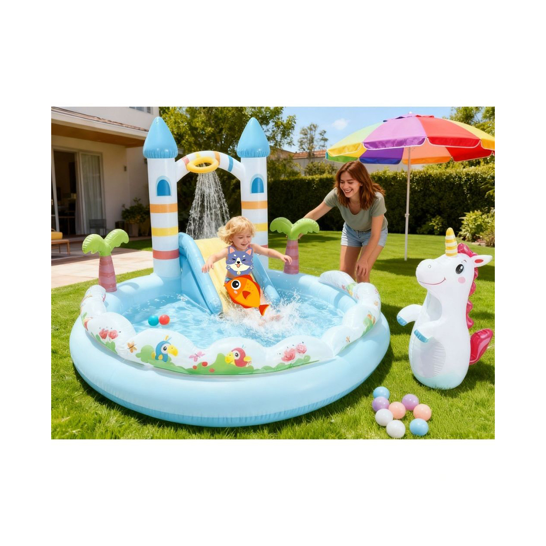 Надувной бассейн детский Intex 56148NP