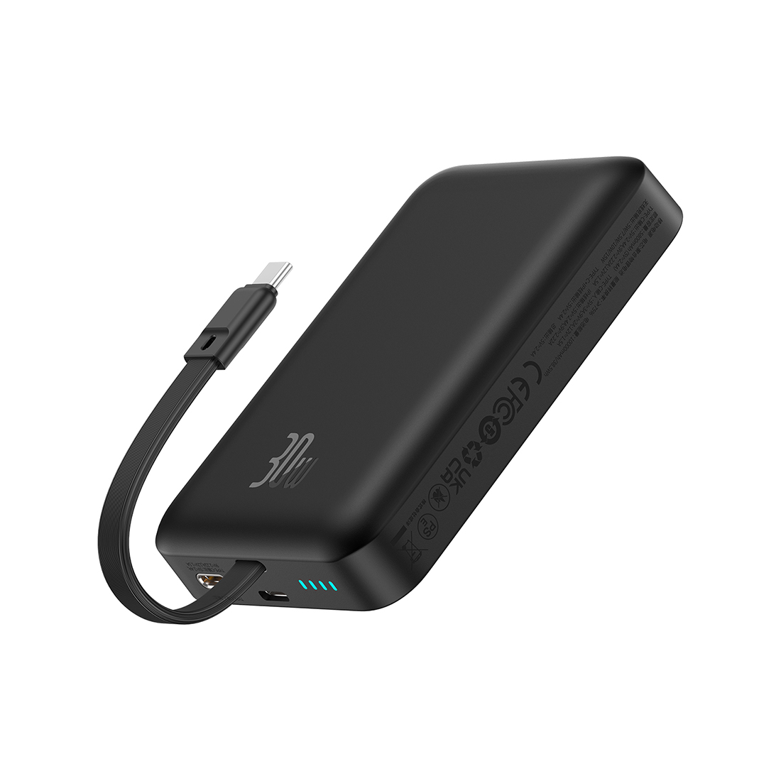 Портативный внешний аккумулятор Baseus Magnetic Mini 10000mAh 30W Black (P1002210B113-00)